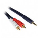 12ft Velocity™ One 3.5mm Stereo Male to Two RCA Stereo Male Y-Cable