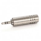 3.5mm Stereo Male to 6.3mm (1/4in) Stereo Female Adapter