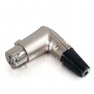 Right Angle XLR Female Inline Connector