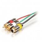 125ft Plenum-Rated S-Video + RCA Stereo Audio Cable