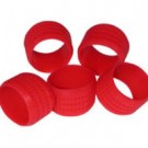 Rubber Connector Grip - Red - 20pk