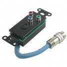 RapidRun Component Video + S-Video Wall Plate - Black