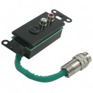 RapidRun S-Video + Stereo Audio Wall Plate - Black