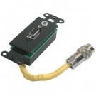RapidRun VGA (HD15)+ 3.5mm Stereo Audio Wall Plate - Black