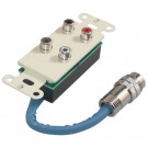 RapidRun Dual Stereo Audio Wall Plate - Ivory