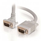 1ft Premium Shielded HD15 SXGA M/M Monitor Cable with 90&deg; Upward-Angled Male Connector