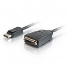 8in DisplayPort™ 1.1 Male to DVI-D™ Female Adapter Cable