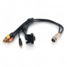 1.5ft RapidRun VGA (HD15) Right Angle+ 3.5mm + Composite Video + Stereo Audio Flying Lead